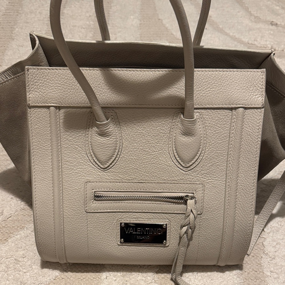 Valentino Sophisticated Cream Tote Bag